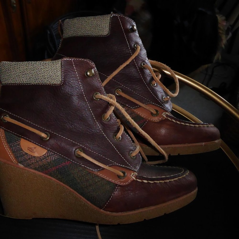 SPERRY WEDGES COMFORTABLE COMFORTABLE COMFORTABLE 8.5